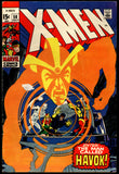 X-Men #58 Marvel 1969 (VG-) 1st App. of Havok - Centerfold Detached