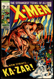 X-Men #62 Marvel 1969 (FN-) 1st Savage Land - Bottom Centerfold Detached
