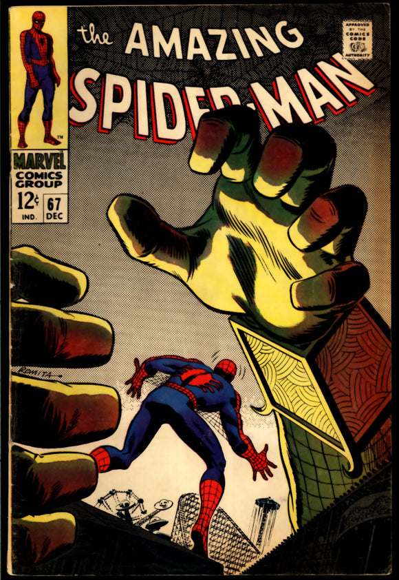 Amazing Spider-Man #67 Marvel 1968 (FN-) 1st App. of Randy Robertson ...