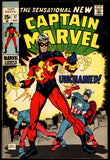 Captain Marvel #17 1969 (FN) 1st Cover App. of New Costume