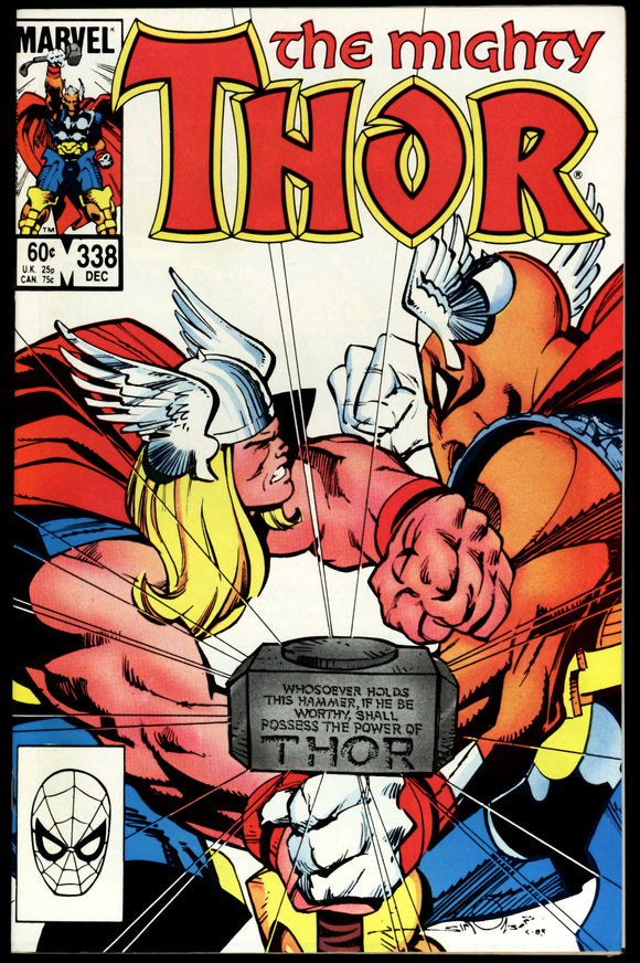 Thor #338 Marvel 1983 (NM-) 2nd App. of Beta Ray Bill – Ultimate Key ...