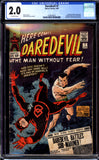 Daredevil #7 CGC 2.0 (1965) Daredevil Dons New Red Costume