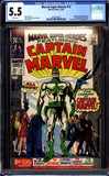 Marvel Super Heroes #12 CGC 5.5 (1967) 1st Captain Marvel (Mar-Vell)