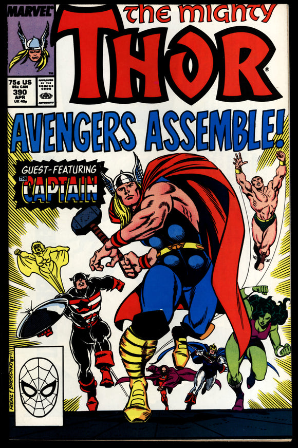 Thor #390 Marvel 1988 (NM) Steve Rogers Wields Mjolnir – Ultimate Key ...