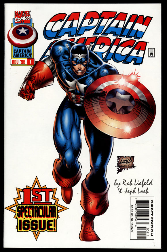 Captain America v2 #1 Marvel 1996 (NM) 1st App. of Rikki Barnes ...