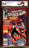 Amazing Spider-Man #252 CGC 9.0 1st Spider-Man's Black Costume C.P.V.