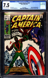 Captain America #117 CGC 7.5 (1969 Marvel Comics) 1st App. of Falcon