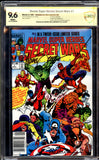 Secret Wars #1  CBCS 9.6 Signed By Michael Zeck & John Beatty C.P.V.