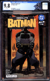Absolute Batman #1 CGC 9.8 Custom Label White Pages (2024 DC Comics)