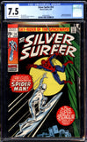 Silver Surfer #14 CGC 7.5 (1970 Marvel Comics) Spider-Man App. Iconic Cover!