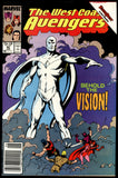West Coast Avengers #45 Marvel 1989 (NM-) 1st White Vision NEWSSTAND