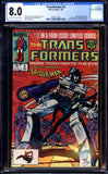 Transformers #3 CGC 8.0 (1985) Early Black Suit Spider-Man App.