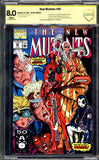 New Mutants #98 CBCS 8.0 (1991) 1st Deadpool - Signed by Rob Liefeld