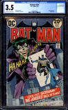Batman #251 CGC 3.5 (1973) Classic Neal Adams Joker Cover