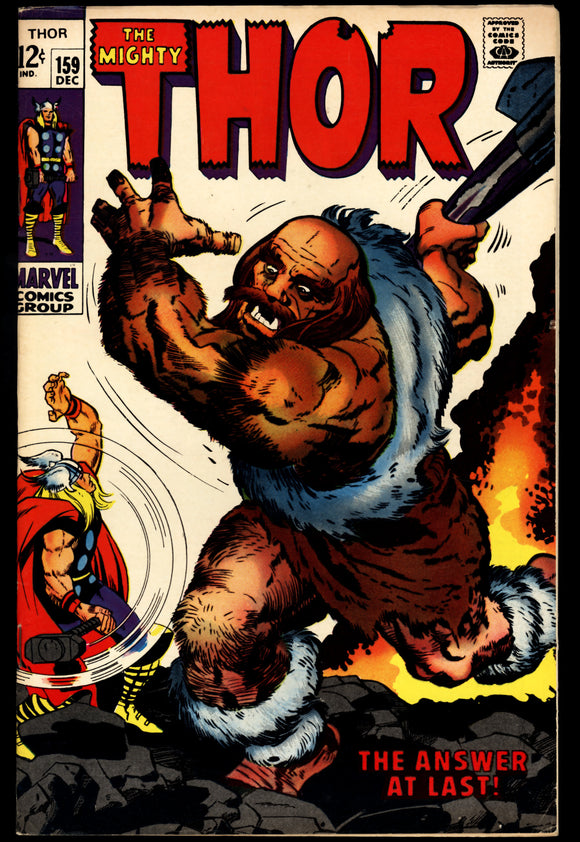 Thor #159 Marvel 1968 (FN/VF) Origin of Donald Blake – Ultimate Key ...