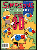 Simpsons 1992 Annual in 3-D Comic Magazine (VF/VF+) Glasses Included