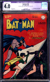 Batman #42 CGC 4.0 (1947) 1st Catwoman Cover in Title - RESTORED