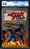 All Star Comics #36 CGC 3.0 (1947) Golden Age Superman & Batman App.