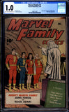 Marvel Family #1 CGC 1.0 (1945) 1st Appearance of Black Adam!