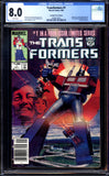 Transformers #1 CGC 8.0 (1984) Canadian Price Variant - 1st Appearance