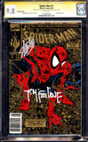 Spider-Man #1 CGC 9.8 UPC Gold Edition Signed Stan Lee & McFarlane! POP 64
