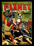 Planet Comics #28 VG/FN (1944) Bondage cover,1" split bottom spine & Pages