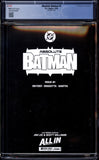 Absolute Batman #1 CGC 9.8 (2024) Lee Sketch Cover