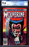 Wolverine Limited Series #1 CGC 9.6 (1982) 1st Solo Series - NEWSSTAND