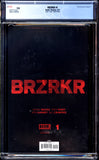 BRZRKR #1 CGC 9.8 (2021) Mark Brooks Virgin Sketch Cover