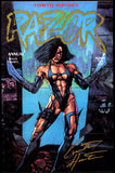 Razor #1 Annual 1993 (VF), Gold Title Variant Signed by Everette Hartsoe 1st App. of Shi!