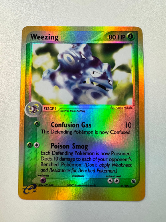 Pokémon TCG Weezing Ruby And Sapphire 2003 Reverse Holo 24/109