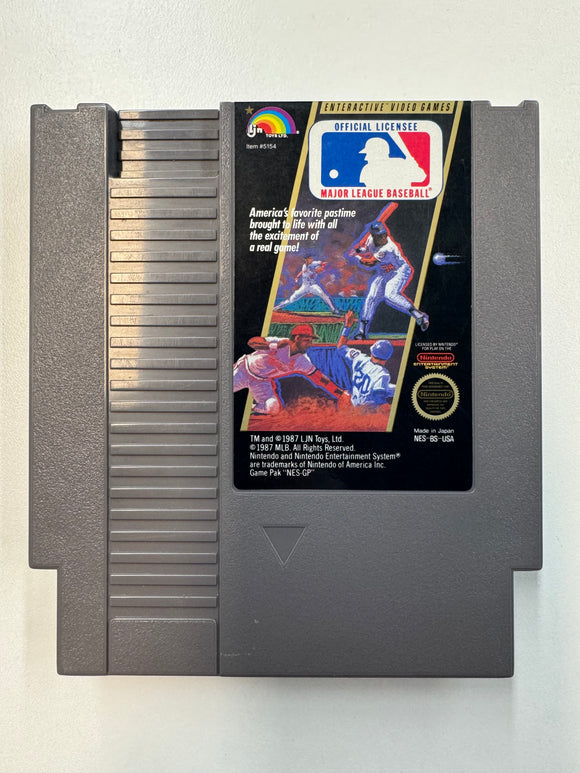 Major League Baseball MLB NES Nintendo 1987 Authentic Cartridge Only