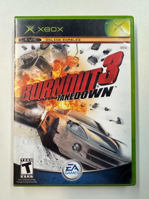 Burnout 3 Takedown 2004 Microsoft XBOX CIB Complete in Box