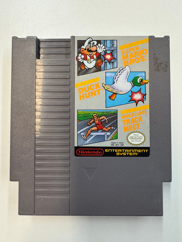 Super Mario Bros/Duck Hunt/World Class Track Meet NES 1988 Authentic