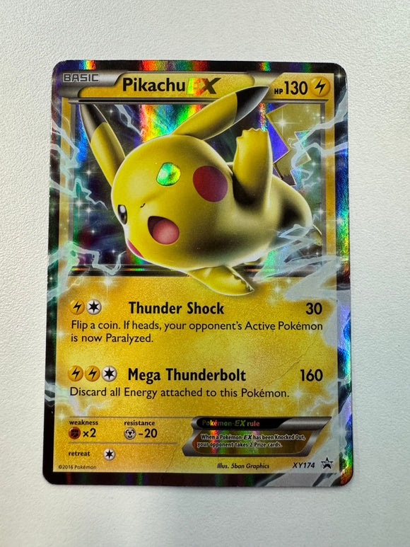 Pokemon TCG Pikachu EX XY174 2016 Black Star Promo Holo