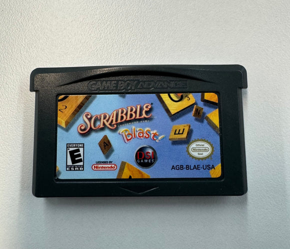 Scrabble Blast Nintendo Gameboy Advance GBA 2005 Authentic