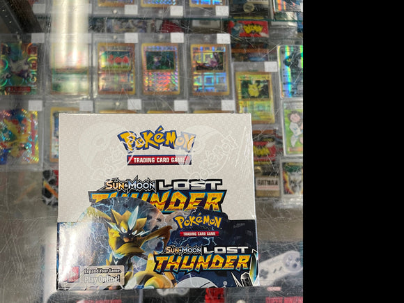 Pokemon TCG Sun & Moon Lost Thunder Booster Box Factory SEALED!