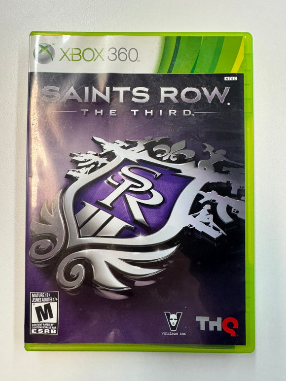 Saint Row The Third 2011 Microsoft XBOX 360 CIB Complete In Box