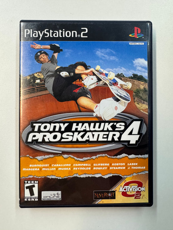 Tony Hawk's Pro Skater 4 2002 Playstation 2 PS2 CIB Complete in Box