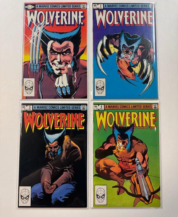 Wolverine Limited Series #1-4 HIGH GRADE Complete Set 1st Solo Wolverine!