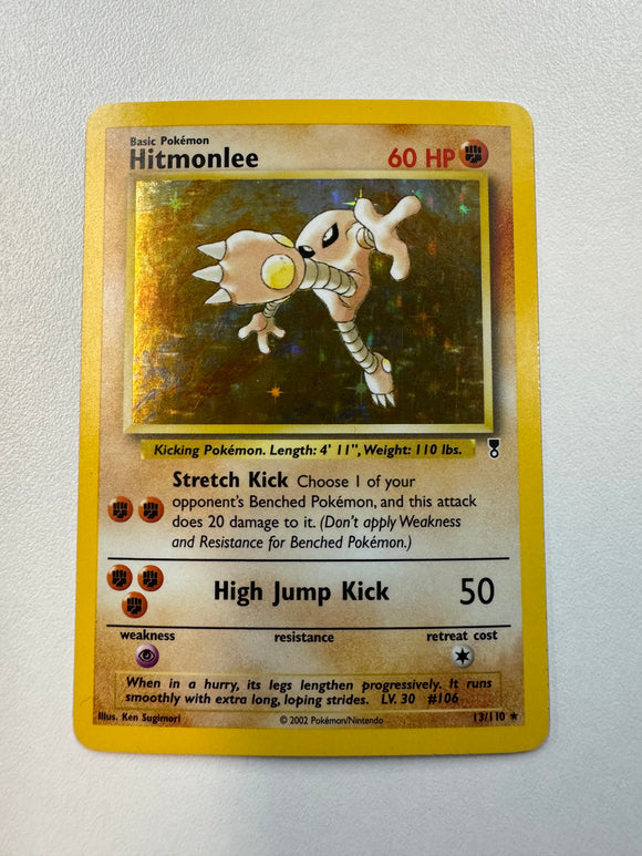 Pokémon TCG Hitmonlee Legendary 2002 Holo 13/110