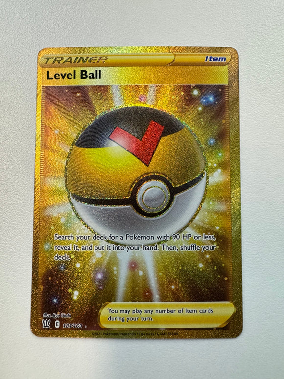 Pokémon TCG Level Ball Battle Styles 2021 181/163 Secret Rare Gold