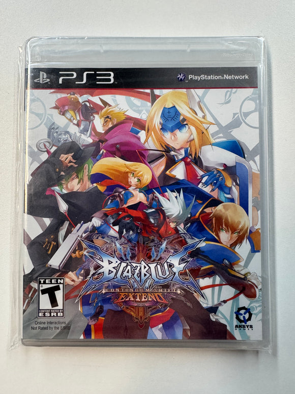 Blazblue Continuum Shift Extend Playstation PS3 2012 Sealed