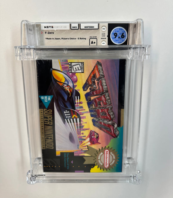 F-Zero Players Choice Nintendo SNES WATA 9.6 SEALED - A+ Seal
