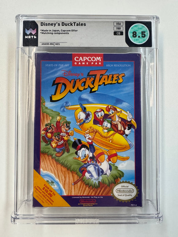 Disney's Duck Tales Nintendo NES 1989 WATA 8.5 CIB Complete in Box