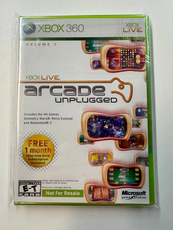 Arcade Unplugged Vol 1 2006 Microsoft XBOX 360 Sealed
