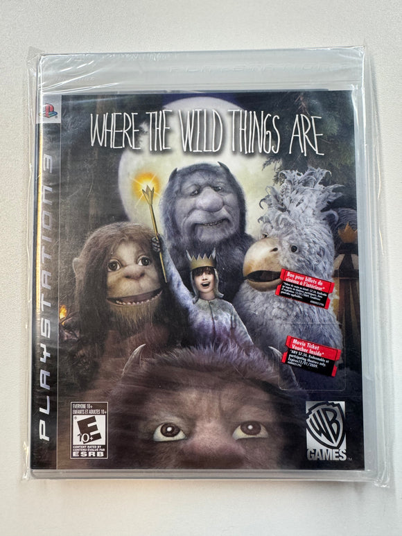 Where The Wild Things Are Playstation PS3 2009 Sealed