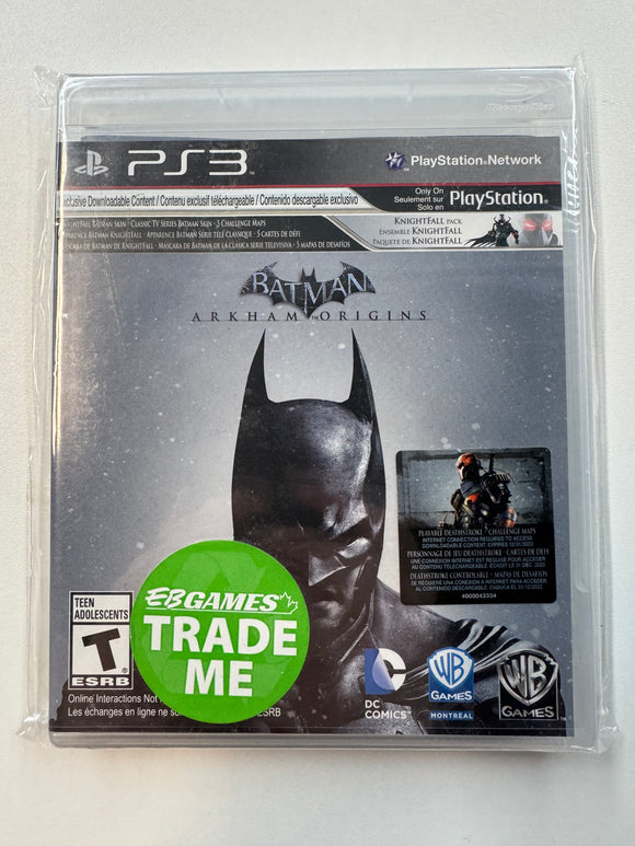 Batman Arkham Origins Playstation PS3 2013 Sealed