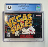 Vegas Stakes Nintendo SNES 1998 CGC 9.9 SEALED V-Seam A++