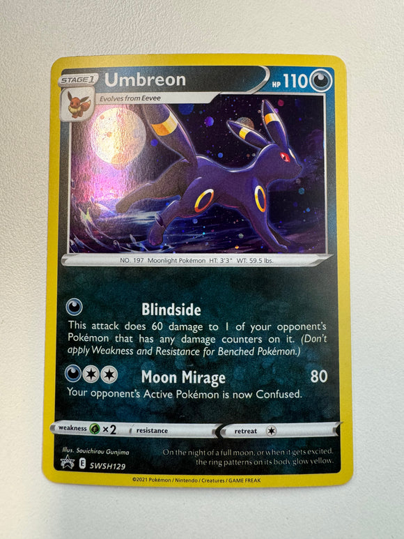 Pokemon TCG Umbreon SWSH129 Black Star Promo Holo Evolving Skies